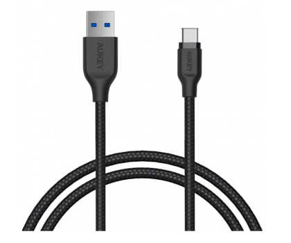 Kabel Aukey Kabel USB-A - USB-C 5Gbps QC 15W  2m w oplocie